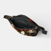  Bloemenkunst Goud Monogram Taille Crossbody Heuptasje (Open)