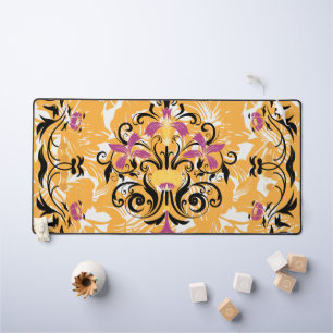 Bloemenkunst, Hollow Life, Paarse en zwarte bloeme Bureaumat