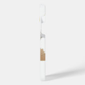 Bloemenkunst in gouden vector afbeelding iPhone hoesje (Linkerkant)