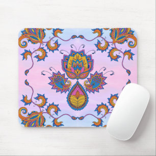 Bloemenkunst, Mehndi Blue Bliss Muismat