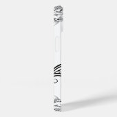 Bloemenkunst, Monochrome schoonheid Case-Mate iPhone Case (Achterkant / Rechts)