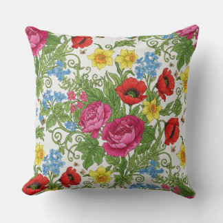 Bloemenkussen decoratief kussen