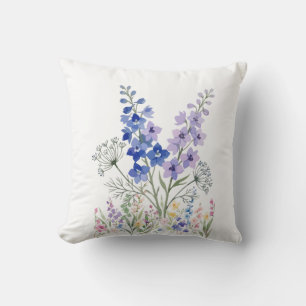 Bloemenkussen Landelijk Blauw & Lavendel – Bloemen Kussen