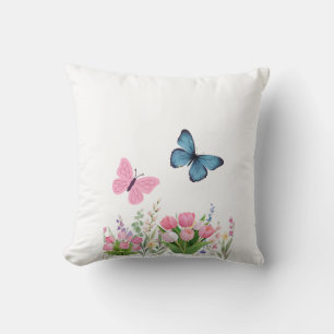 Bloemenkussen Landelijk Blauw & Lavendel – Bloemen Kussen