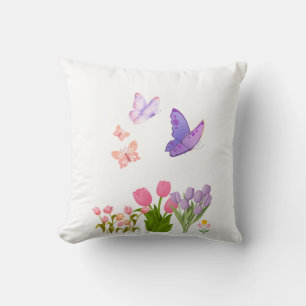 Bloemenkussen Landelijk Blauw & Lavendel – Bloemen Kussen