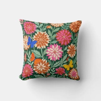 Bloemenkussen – Matisse Dahlias & Vlinder Kussen