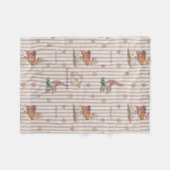 Bloemenkwekerij print babydeken fleece deken (Voorkant (Horizontaal))