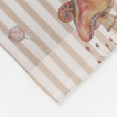 Bloemenkwekerij print babydeken fleece deken (Hoek)