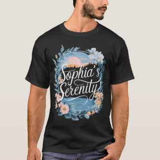 Bloemenlandschap 'Sophia's Serenity' T-shirt - Tra