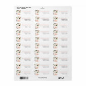 Bloemenlelies lelie bloem lente zomer etiket (Full Sheet)