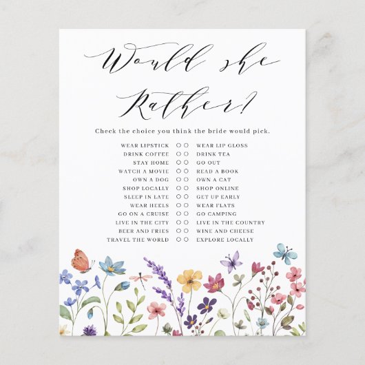 Bloemenlente zomer wil ze liever bruids douche (Voorkant)