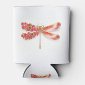 Bloemenlibel met sieraden sakura blikjeskoeler (Voorkant)