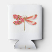 Bloemenlibel met sieraden sakura blikjeskoeler (Achterkant)