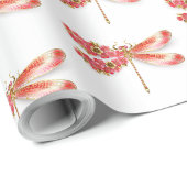 Bloemenlibel met sieraden sakura cadeaupapier (Rol Hoek)