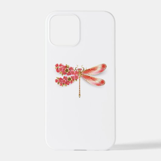 Bloemenlibel met sieraden sakura iPhone hoesje (Achterkant)