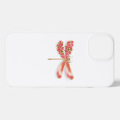 Bloemenlibel met sieraden sakura iPhone hoesje (Achterkant horizontaal)