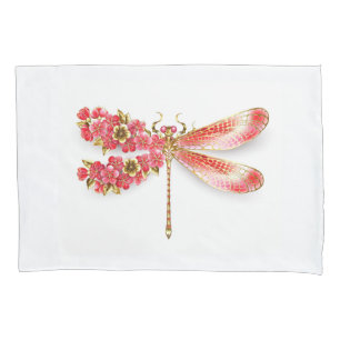 Bloemenlibel met sieraden sakura kussensloop