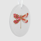 Bloemenlibel met sieraden sakura ornament (voorkant)