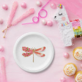 Bloemenlibel met sieraden sakura papieren bordje (Feest)