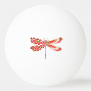 Bloemenlibel met sieraden sakura pingpongballen