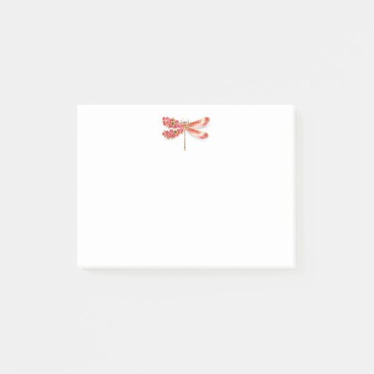 Bloemenlibel met sieraden sakura post-it® notes (Voorkant)