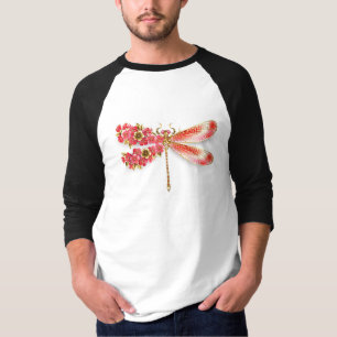Bloemenlibel met sieraden sakura t-shirt