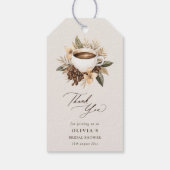 Bloemenliefde is Vrijgezellenfeest brouwen Dank u Cadeaulabel (Achterkant)