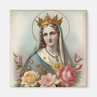 Bloemenmaagd Maria Magnet, katholiek Magneet