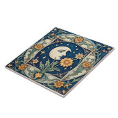  bloemenmaan tegeltje (Zijkant)