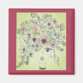 bloemenmagneton magneet