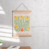 Bloemenmarkt Abstract Retro Daffodil Poster