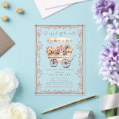 Bloemenmarkt bruids douche uitnodiging acryl uitnodigingen (Insitu (Huwelijk))