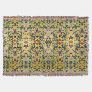 Bloemenmarkt  Geel Wildflower Botanical Deken