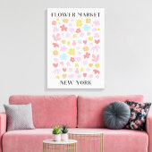 Bloemenmarkt New York lente bloementuin Canvas Afdruk (Insitu (Woonkamer))