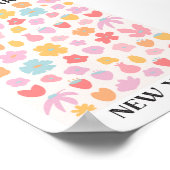 Bloemenmarkt New York lente bloementuin Poster (Hoek)