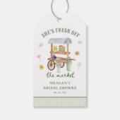 Bloemenmarkt Vers Van De Markt Bruidsfeest Cadeaulabel (Voorkant)