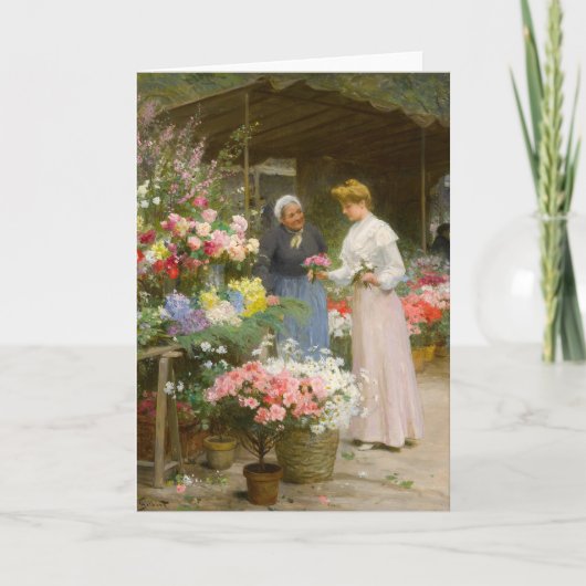 bloemenmarkt | Victor Gabriel Gilbert Kaart (Voorkant)