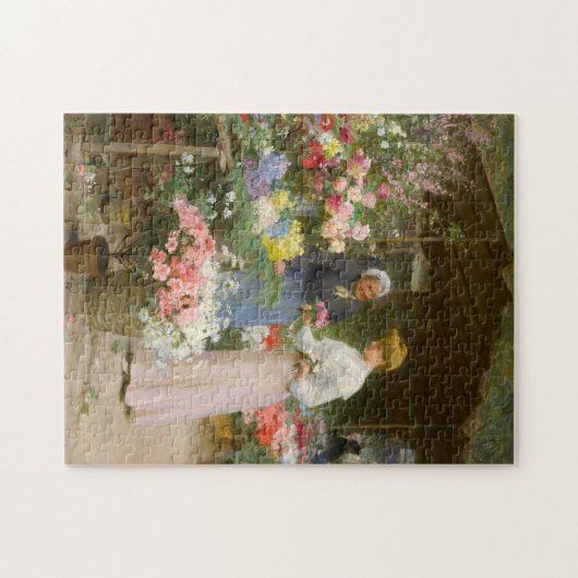 bloemenmarkt | Victor Gabriel Gilbert Legpuzzel (Horizontaal)