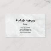 Bloemenmarmer metafysische winkel visitekaartje (Achterkant)