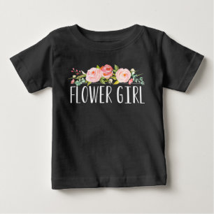 Bloemenmeisje Baby T-shirt bruidsmeisje