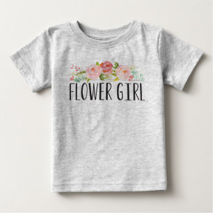 Bloemenmeisje Baby T-shirt bruidsmeisje
