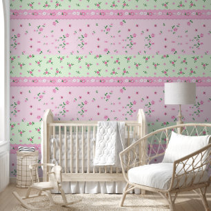 bloemenmeisje behang