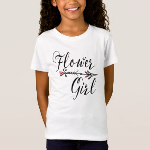 Bloemenmeisje Bride Tribe T-shirt