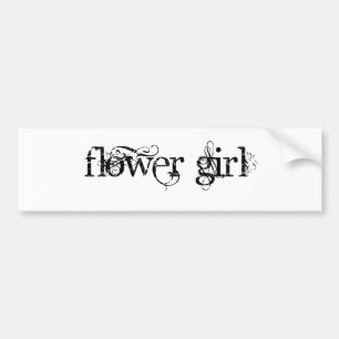 Bloemenmeisje Bumpersticker