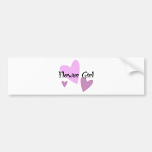 Bloemenmeisje Bumpersticker