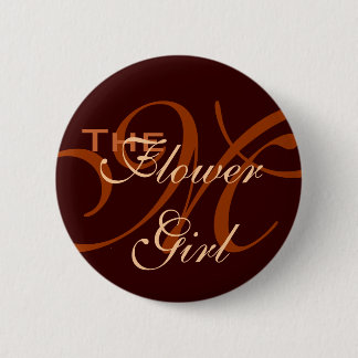 Bloemenmeisje Button