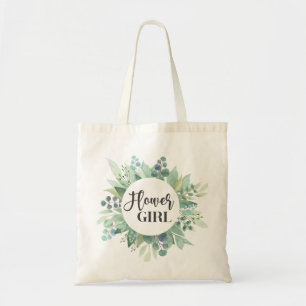 Bloemenmeisje Eucalyptus Greenery Wedding Canvas t Tote Bag