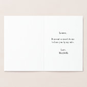 Bloemenmeisje - Gold Foil kaart (Binnen)