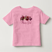 Bloemenmeisje Junior Bruidsmeisje T-shirt (Voorkant)