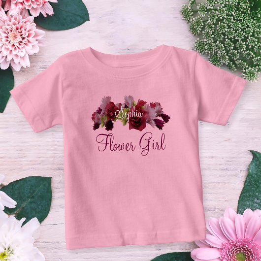 Bloemenmeisje Junior Bruidsmeisje T-shirt